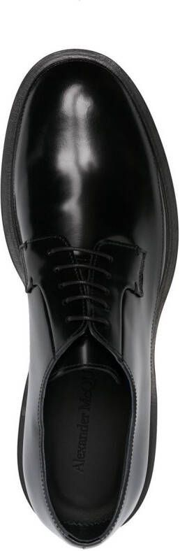 Alexander McQueen 50mm chunky lace-up leather shoes Black