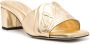 Alexander McQueen 55mm leather sandals Gold - Thumbnail 2