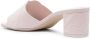 Alexander McQueen 60mm Seal-motif leather mules Pink - Thumbnail 3