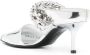 Alexander McQueen 70mm leather chain-link mules Silver - Thumbnail 3