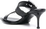 Alexander McQueen 75mm leather buckled mules Black - Thumbnail 3
