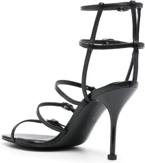 Alexander McQueen 95mm leather sandals Black