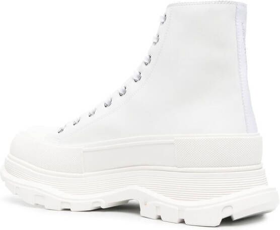 Alexander McQueen ankle lace-up fastening boots White