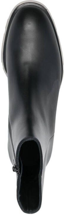 Alexander McQueen ankle-length leather boots Black