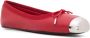 Alexander McQueen bow-detail ballerina shoes Red - Thumbnail 2