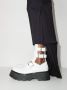 Alexander McQueen buckle-fastened caged boots White - Thumbnail 3