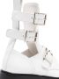 Alexander McQueen buckle-fastened caged boots White - Thumbnail 4