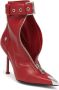Alexander McQueen buckle-fastening leather ankle boots Red - Thumbnail 5