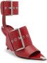 Alexander McQueen buckle-strap leather sandals Red - Thumbnail 5