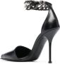 Alexander McQueen Punk Pumps Leather Black Silver - Thumbnail 3