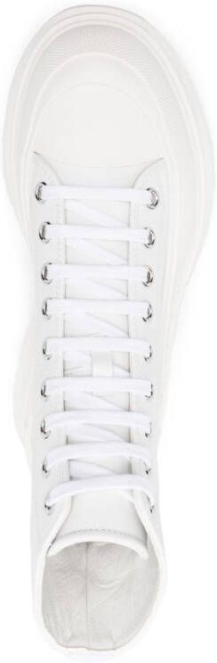 Alexander McQueen chunky lace-up boots White