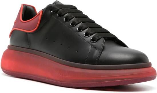 Alexander McQueen chunky lace-up leather sneakers Black