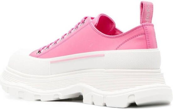 Alexander McQueen chunky platform lace-up sneakers Pink