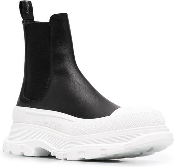 Alexander McQueen chunky sole Chelsea boots Black