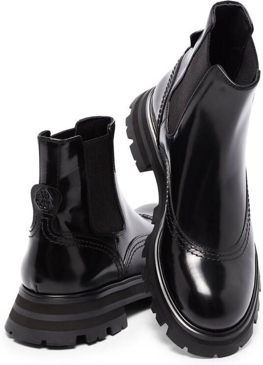 Alexander McQueen chunky-sole Chelsea boots Black