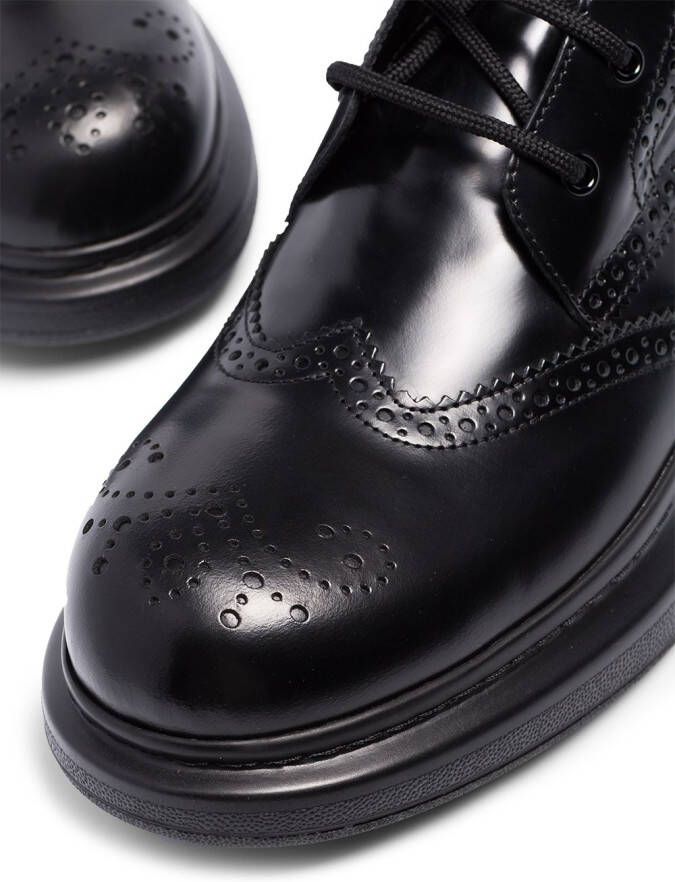 Alexander McQueen chunky sole Derby boots Black