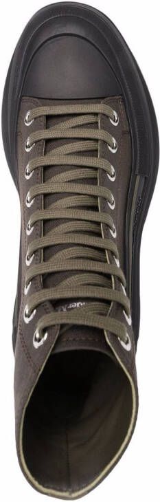 Alexander McQueen chunky-sole lace-up sneakers Green