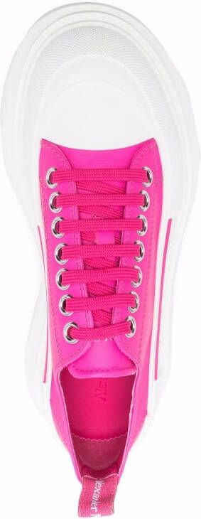 Alexander McQueen chunky-sole lace-up sneakers Pink