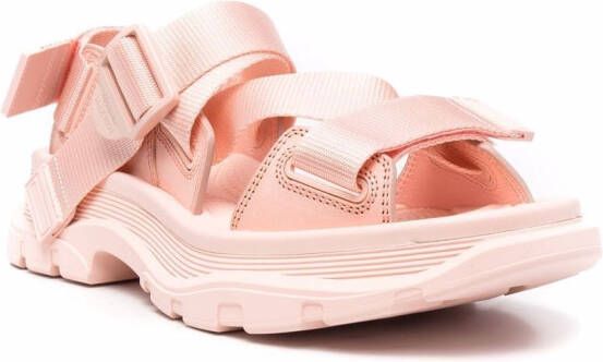 Alexander McQueen chunky sole trekking sandals Pink