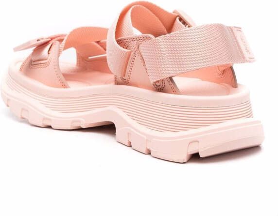 Alexander McQueen 45mm chunky sole trekking sandals Pink