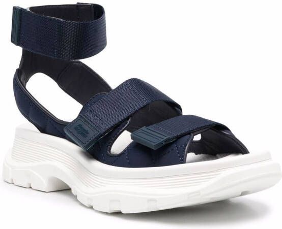 Alexander McQueen chunky touch-strap sandals Blue