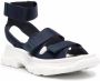 Alexander McQueen chunky touch-strap sandals Blue - Thumbnail 2