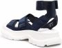 Alexander McQueen chunky touch-strap sandals Blue - Thumbnail 3