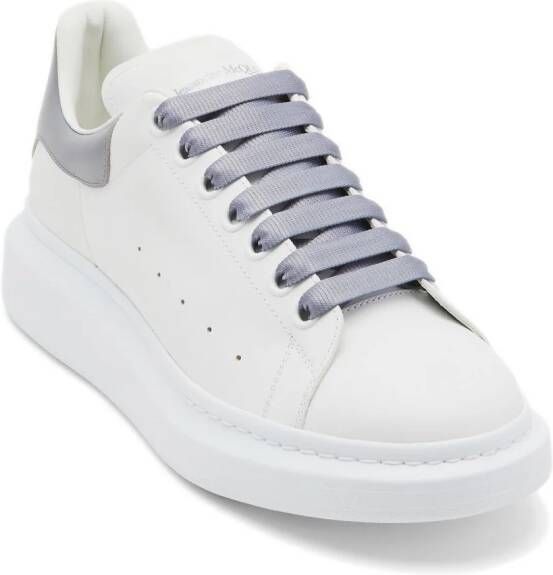 Alexander McQueen colour-block panelled leather sneakers White