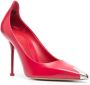 Alexander McQueen contrast-toecap leather pumps Red - Thumbnail 2