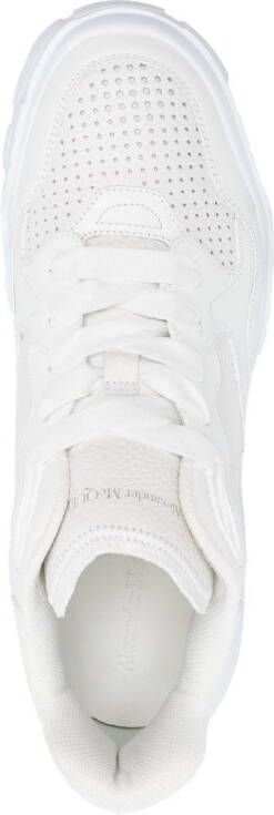 Alexander McQueen Court Sneakers Leather Grey White