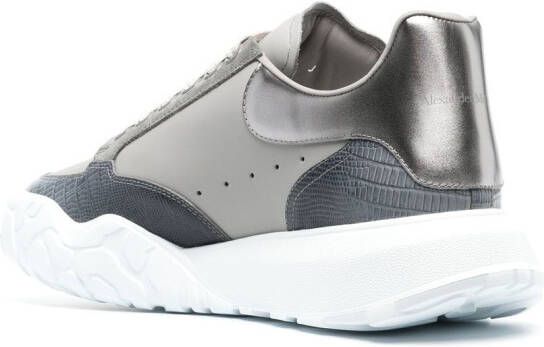 Alexander McQueen Court Trainers Leather Grey