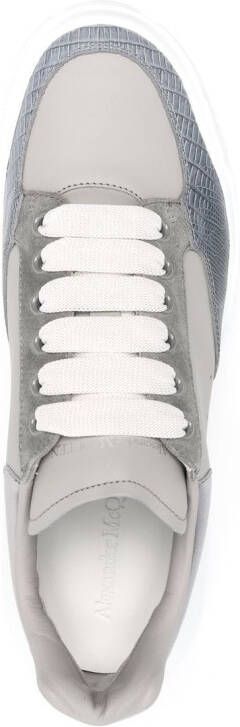 Alexander McQueen Court Trainers Leather Grey