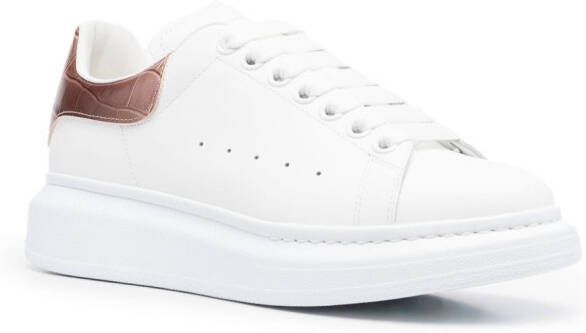 Alexander McQueen crocodile-effect low-top sneakers White