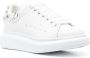 Alexander McQueen crystal-detail lace-up sneakers White - Thumbnail 2