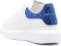 Alexander McQueen crystal-embellished lace-up sneakers White - Thumbnail 3
