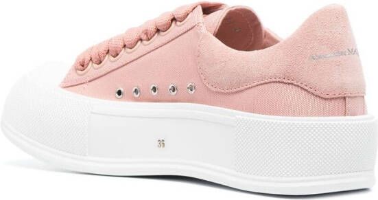 Alexander McQueen Deck lace-up sneakers Pink