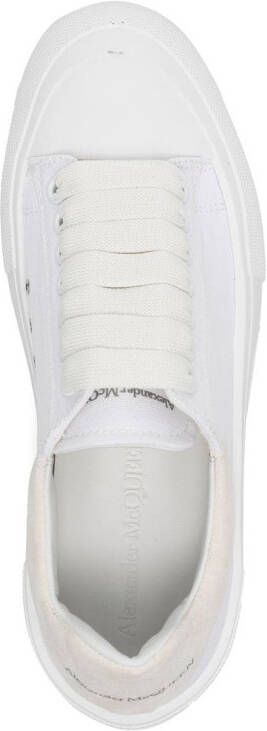 Alexander McQueen Deck plimsoll lace-up sneakers White