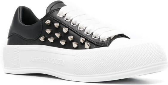 Alexander McQueen Deck spike-stud sneakers Black