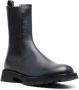 Alexander McQueen elasticated leather boots Blue - Thumbnail 2