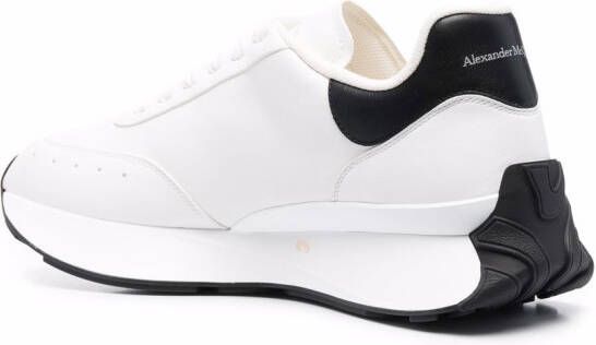 Alexander McQueen embossed logo exaggerated-sole sneakers White
