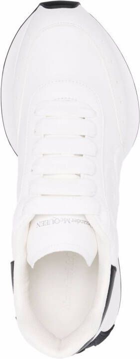 Alexander McQueen embossed logo exaggerated-sole sneakers White