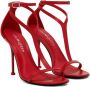 Alexander McQueen Harness 90mm leather sandals Red - Thumbnail 3