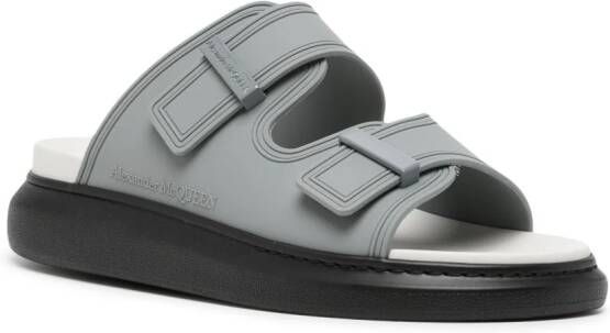 Alexander McQueen Hybrid double-strap sandals Grey