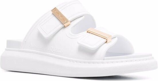 Alexander McQueen Hybrid flatform sandals White