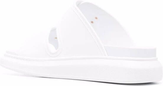 Alexander McQueen Hybrid flatform sandals White