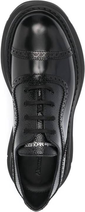 Alexander McQueen Hybrid leather brogues Black