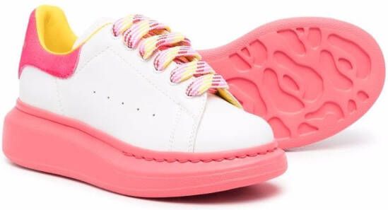 Alexander McQueen Kids colour-block chunky sneakers White