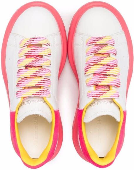 Alexander McQueen Kids colour-block chunky sneakers White