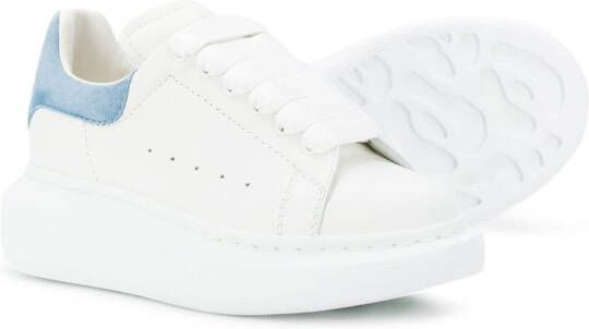 Alexander McQueen Kids extended sole oversized sneakers White