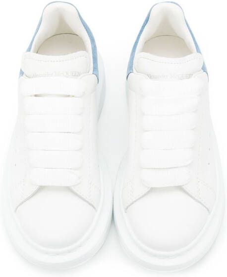 Alexander McQueen Kids extended sole oversized sneakers White